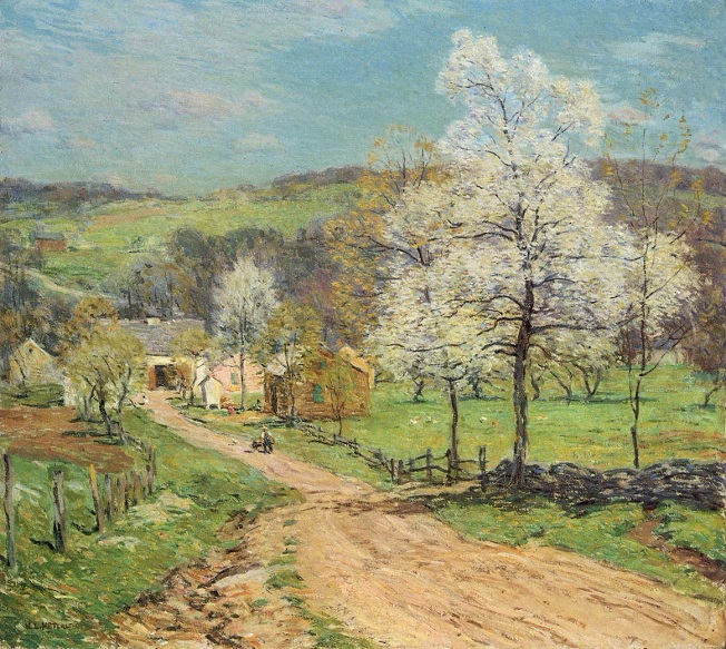 First Blossoms. 1920 (652x583, 575Kb)
