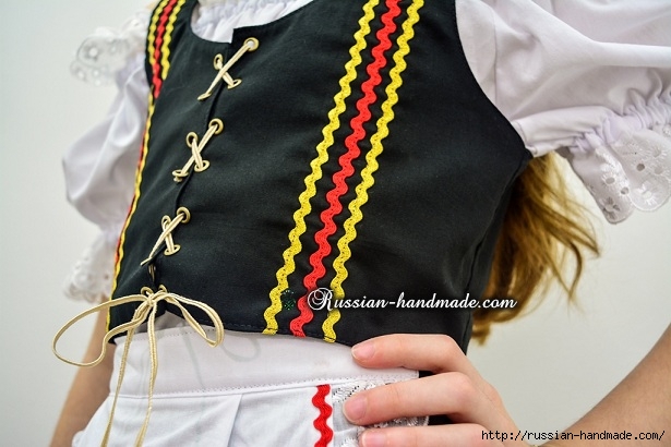 Для утренника. Платье для девочки «Немецкий Октоберфест» (7) (615x410, 165Kb)