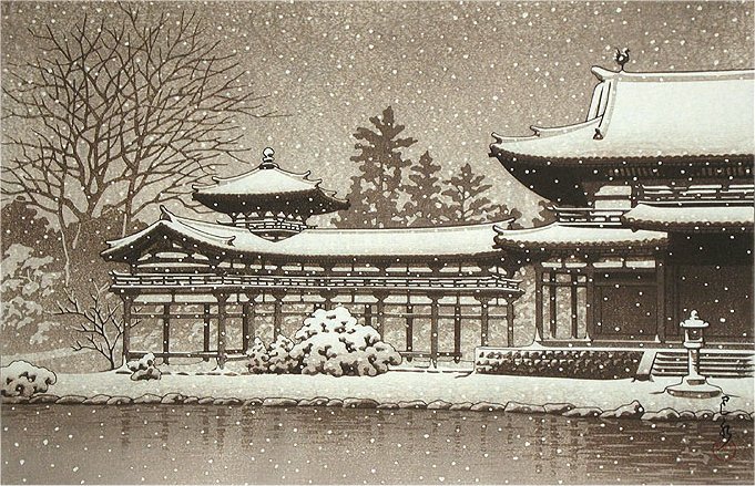 686_Evening_snow_at_byodoin_temple (681x439, 119Kb)