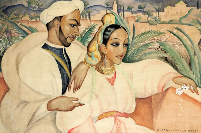 Gerda Wegener Oriental couple, Morocco, 1930 (656x434, 360Kb)