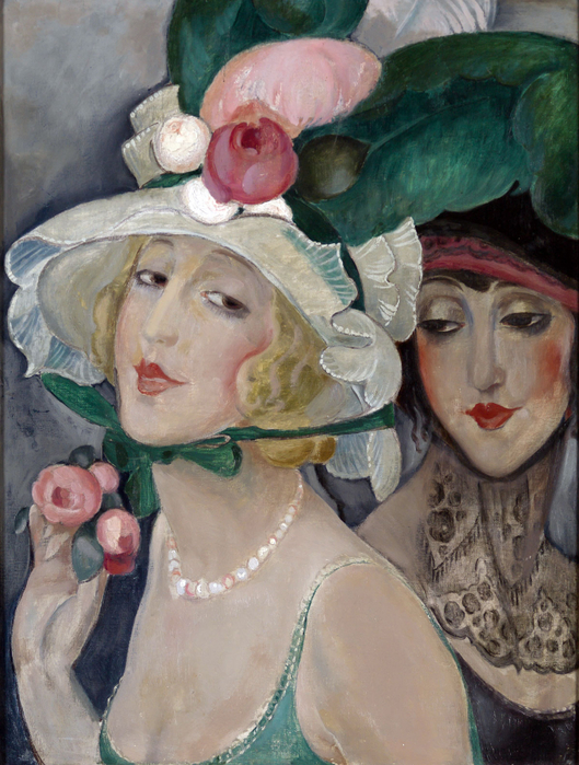 Gerda Wegener Two Cocottes with Hats c. 1925 (529x700, 461Kb)