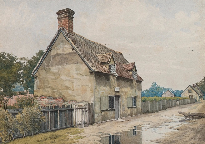   , ,  (John Bunyan's Cottage, Elstow, Bedfordshire). 1907 (656x462, 324Kb)