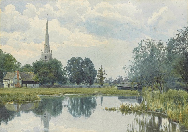   , -,  (On the banks of the Ouse, St Ives, Huntingdon). 1902 (656x463, 327Kb)