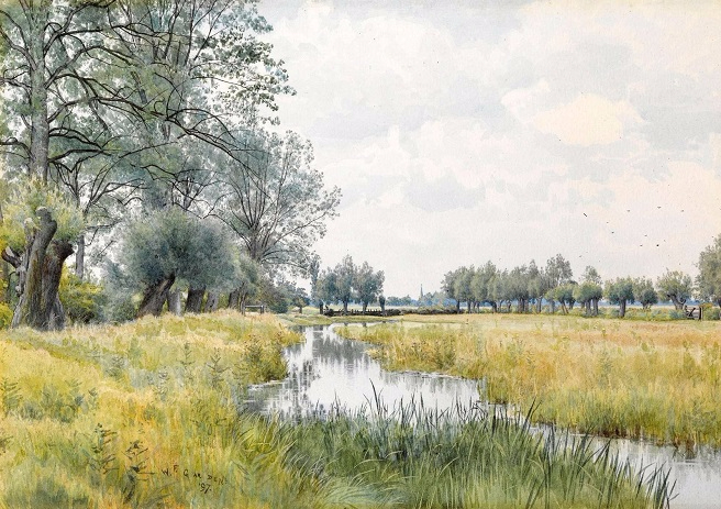    -,  (River Landscape near St. Ives, Huntingdonshire). 1897. (656x463, 380Kb)