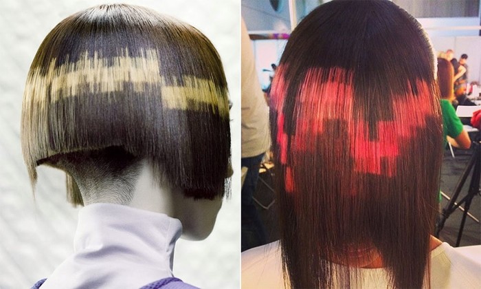 Новый цветной тренд   пиксельное окрашивание волос