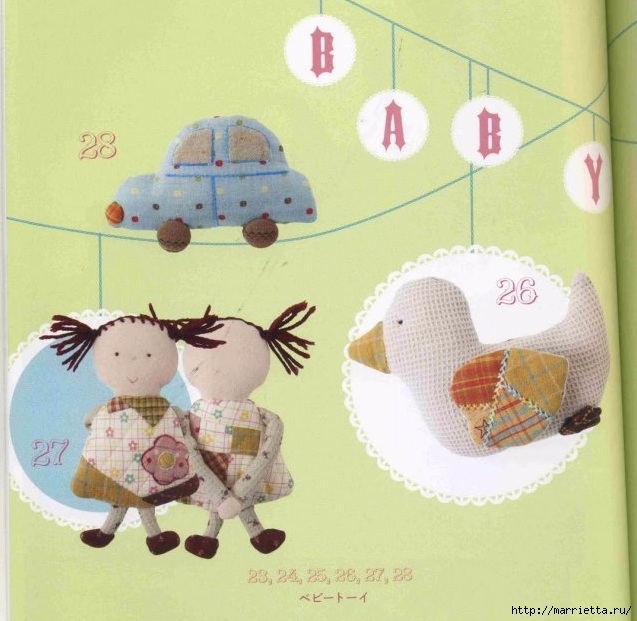 Детское лоскутное одеяло. Японский журнал (15) (637x621, 208Kb)