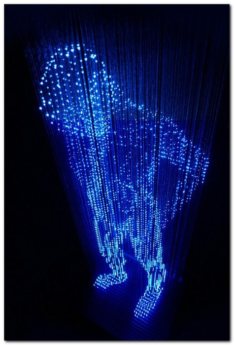  Скульптуры из светодиодов японского дизайнера Макото Тоджики