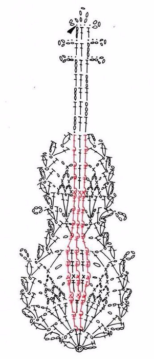 Виолончель крючком для куколки амигуруми (10) (301x700, 130Kb)