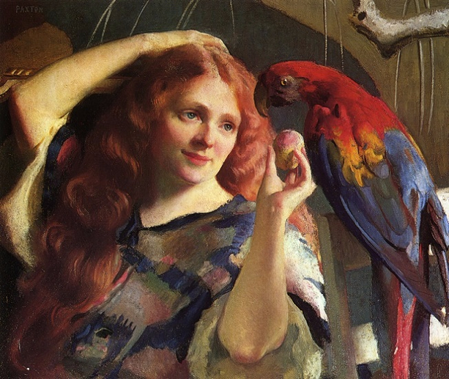 Reddy and the Macaw. 1918 (652x551, 423Kb)