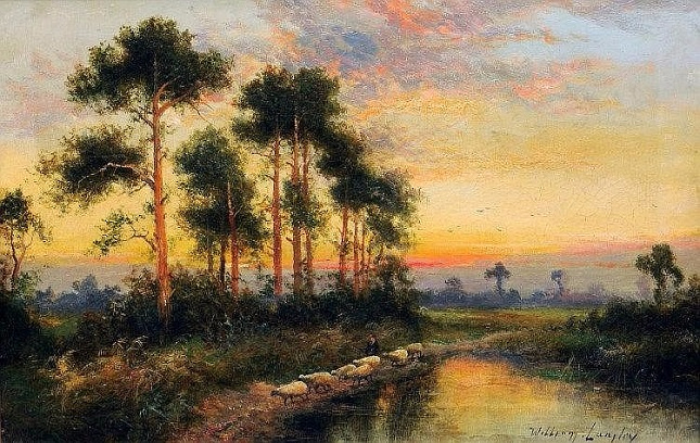 British River Landscapes at Sunset (645x408, 415Kb)