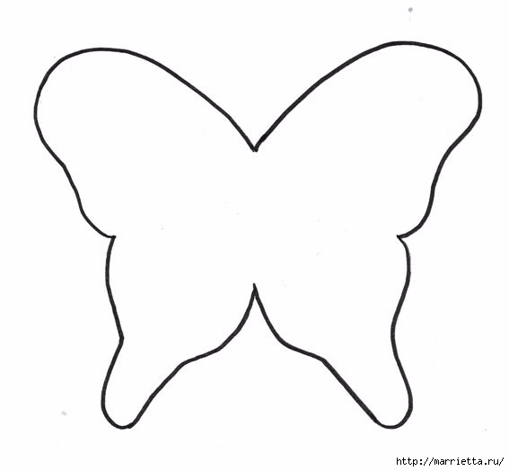 Порхающие фетровые бабочки - мобиль для детской кроватки (2) (567x524, 40Kb)
