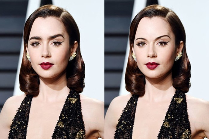 Смешные фото Elle: Красивым актрисам заменили широкие брови на тонкие