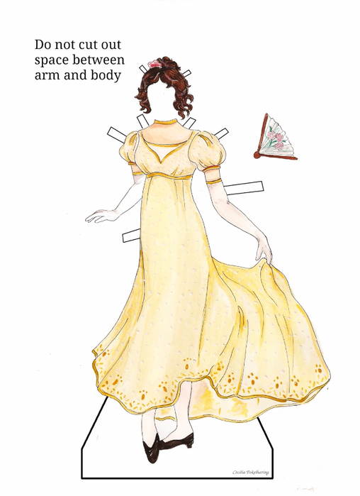 Kitty Charing Paper Doll Ball Gown 1 (508x700, 185Kb)