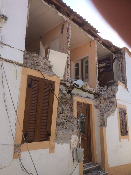Последствия мощного землетрясения на о. Лесбос (Греция. Видео. Фото)