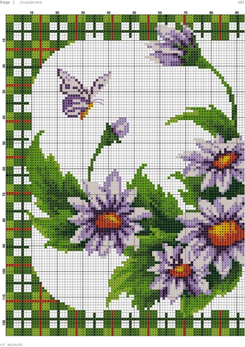 Бабочки и цветы-001 (494x700, 493Kb)