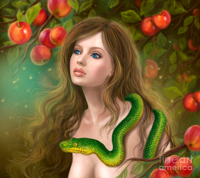 apple-temptation-beautiful-woman-eve-and-snake-young-woman-and-apple-alena-lazareva (700x622, 506Kb)