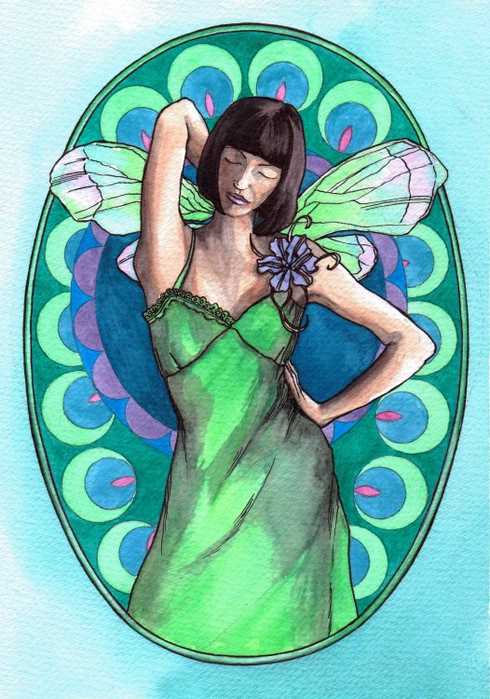 Green_Nouveau_Fairy (490x700, 441Kb)