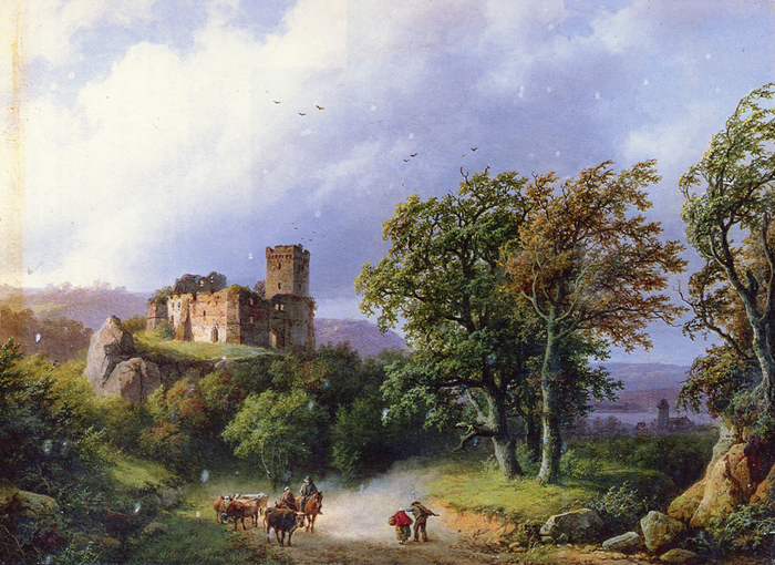 Koekkoek_Barend_Cornelis_(Dutch)_1803_to_1862_The_Ruined_Castle_SND_1857 (700x510, 567Kb)