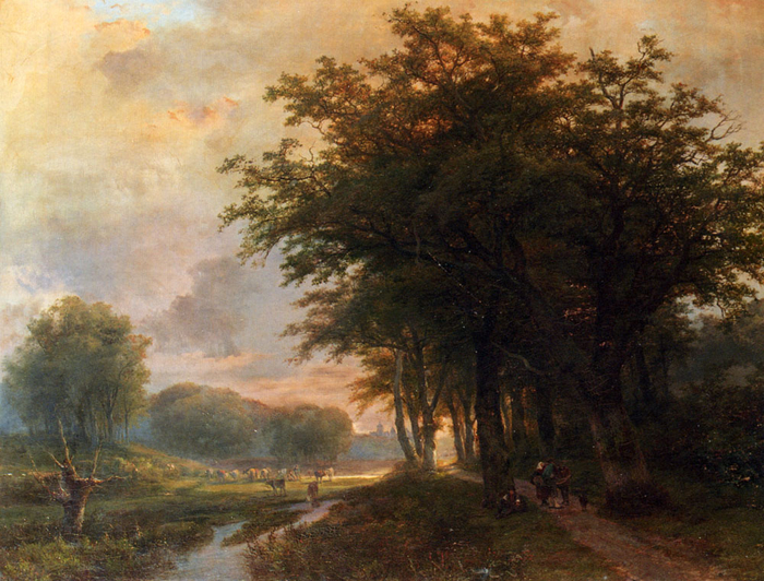 a_wooded_river_valley_with_peasants_on_a_path,_cattle_in_a__meadow_beyond-large (700x532, 505Kb)