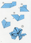 Василек оригами схема