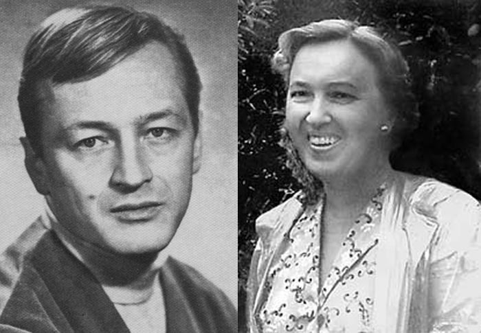 2 Михаил Ножкин и жена Лариса Голубина (700x485, 121Kb)