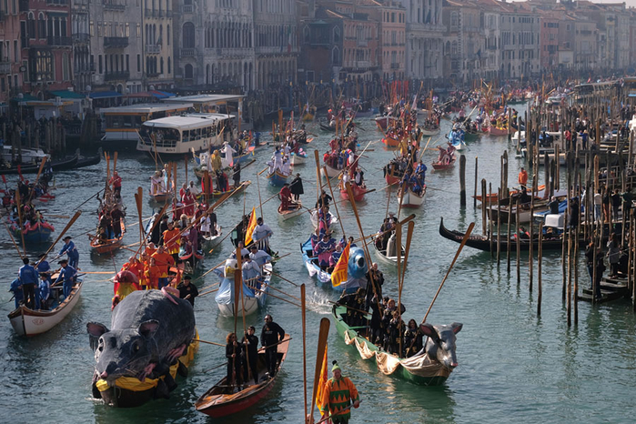  Венецианский водный парад. Первое мероприятие знаменитого карнавала