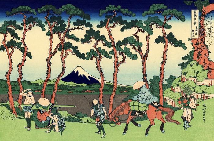 23.  ,   (東海道保土ケ谷, Hodogoya on the Tokaido), . 1830,  (700x462, 93Kb)