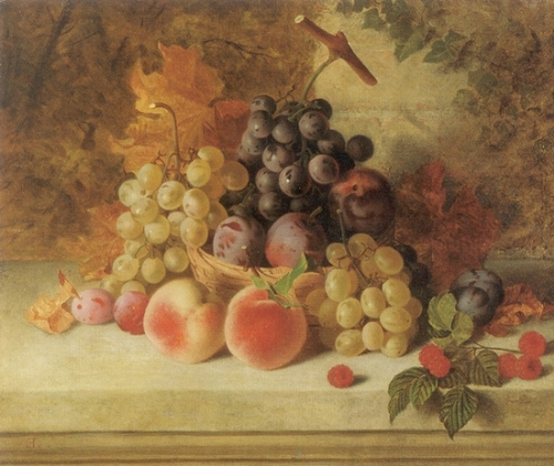 Fruit on a Ledge Still Life (500x420, 239Kb)
