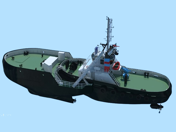 Removable icebreaker bow is self-powered using Danfoss hybrid technology (700x525, 121Kb)