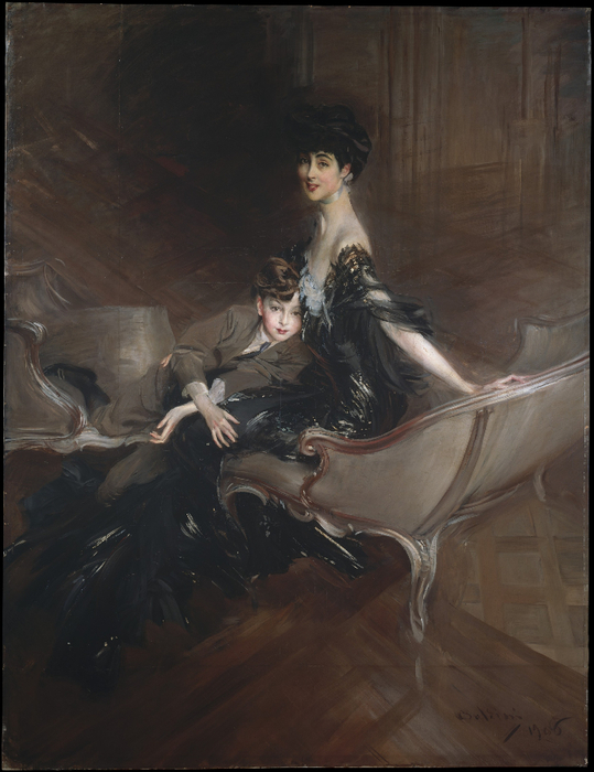 Consuelo Vanderbil, Duchess of Marlborough, and Her Son, Lord Ivor Spencer-Churchill, 1906 (539x700, 336Kb)