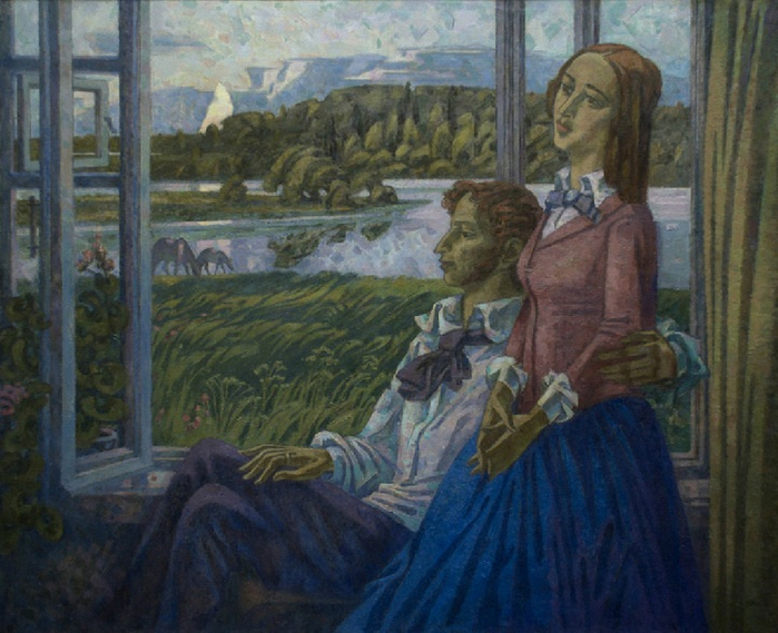 Виктор Блинов. Пушкин. Сумерки (700x569, 429Kb)