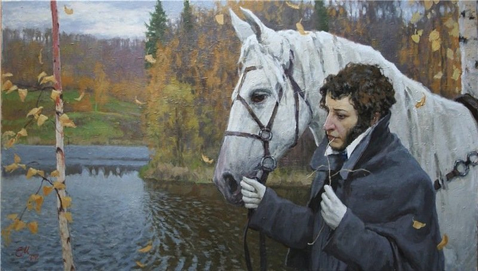 Муковнин Е.В. Уж небо осенью дышало ... 2007г (700x396, 299Kb)