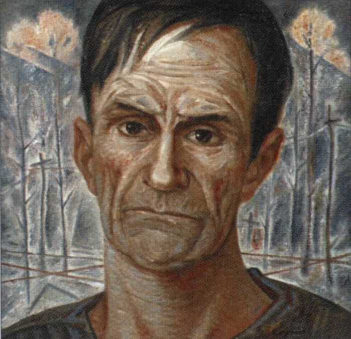 Крыжевский Я. Портрет В.Шаламова, 1987 (700x676, 47Kb)