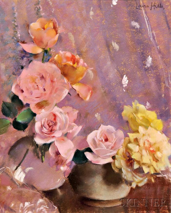 Pink and Yellow Roses (561x700, 463Kb)