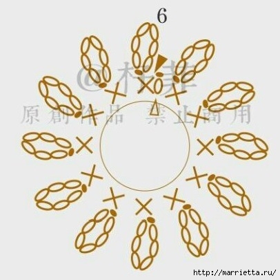 3 детские броши крючком. Схемы вязания (7) (406x405, 81Kb)