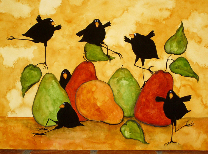 crow-bird-blackbird-raven-wildlife-animal-pear-italian-whimsical-folk-debi-hubbs-children-art-debi-hubbs (700x519, 490Kb)