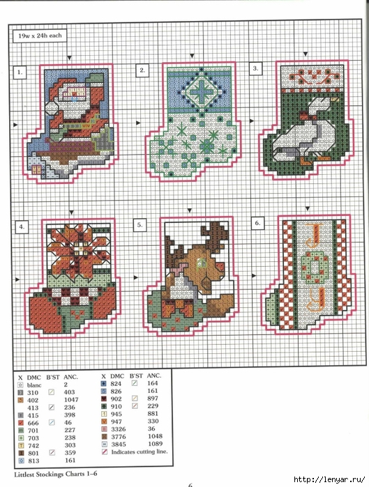 78 xmas ornaments charts 1-6 (529x700, 327Kb)