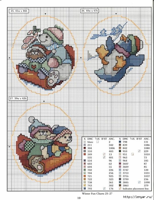 78 xmas ornaments charts 25-27 (540x700, 351Kb)