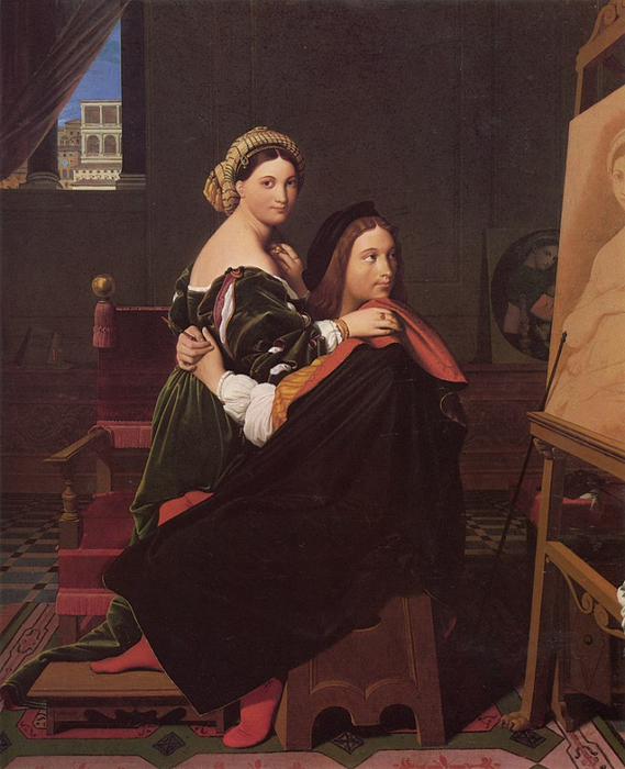 800px-Jean_auguste_dominique_ingres_raphael_and_the_fornarina (569x700, 371Kb)