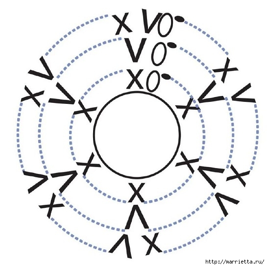 Сережки «Ромашки» крючком. Схемы вязания (5) - копия (545x545, 119Kb)