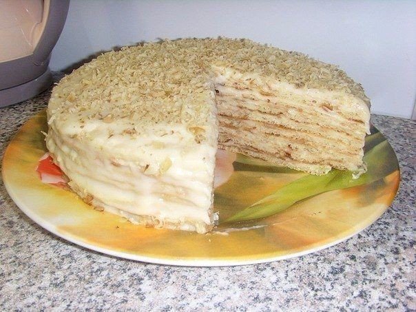 творожный торт на сковороде