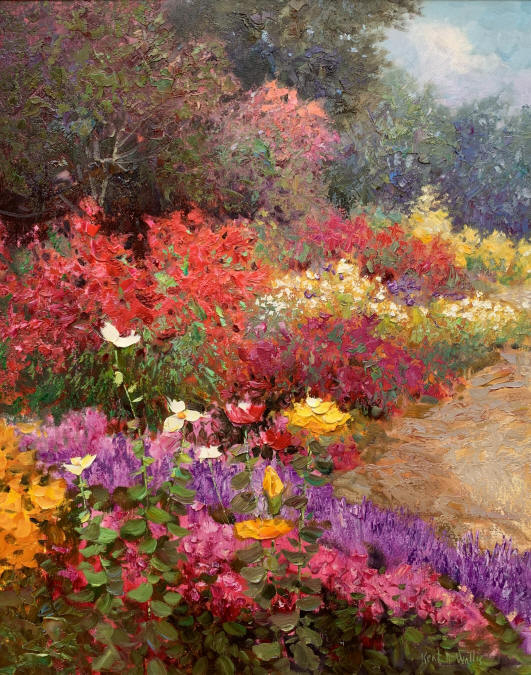 Kent R. Wallis цветущий сад 4 (531x675, 379Kb)