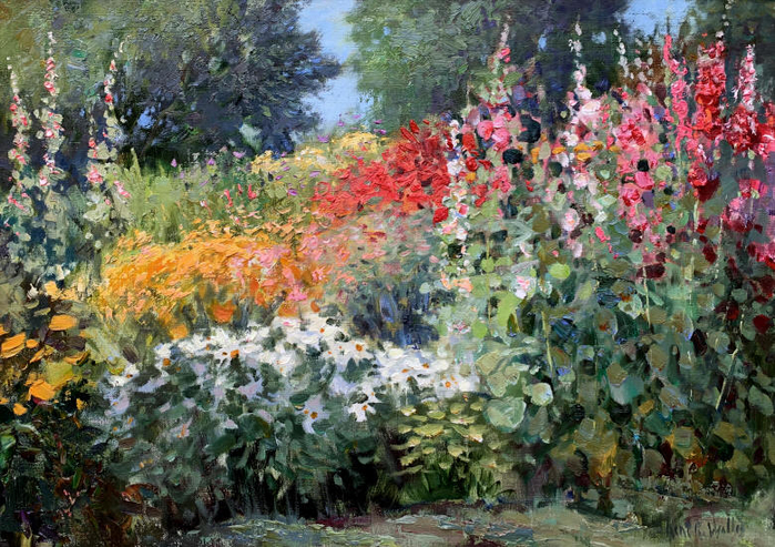 Kent R. Wallis цветущий сад 6 (700x493, 544Kb)