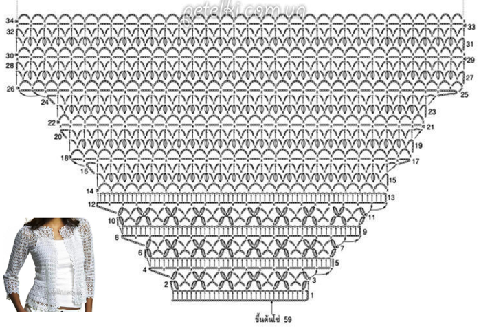 Жакетик крючком воздушный 3б (700x484, 440Kb)