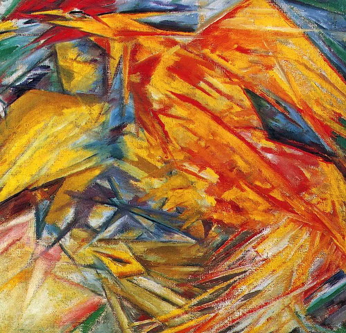 10 Михаил Ларионов. Петух и курица. 1912. Государственная Третьяковская галерея, Москва (700x673, 279Kb)