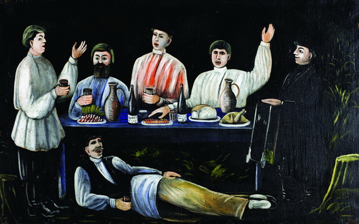 58 Нико Пиросмани. Кутеж молокан. 1905Сигнахский музей, Сигнахи, Грузия (700x436, 119Kb)
