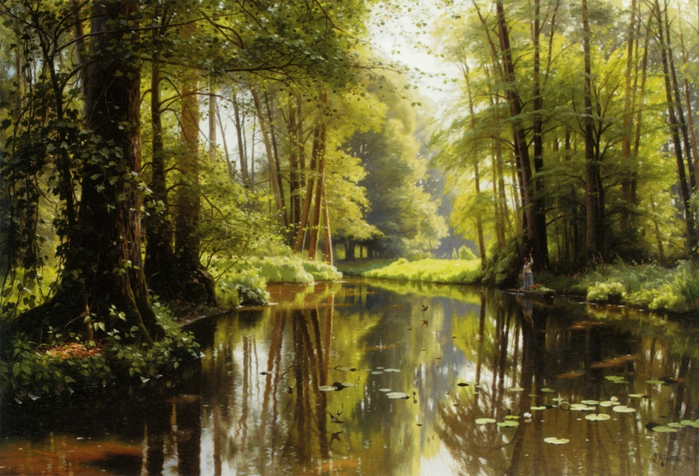 41010-Monsted_Peder_Vandlob_I_Skoven_1911 (700x476, 440Kb)