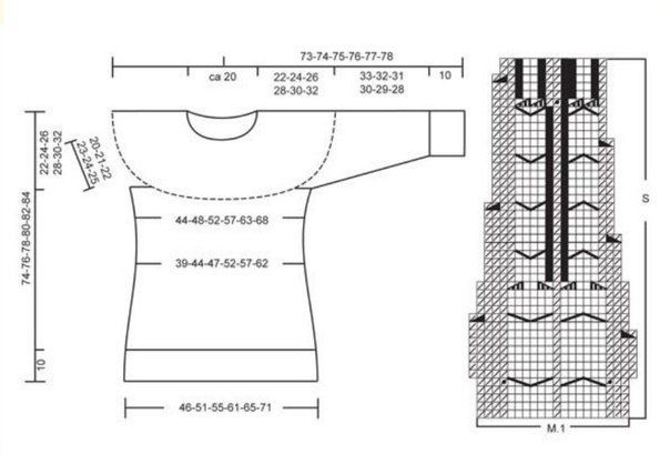  ПУЛОВЕР С КРУГЛОЙ КОКЕТКОЙ И КОСАМИ ОТ DROPS DESIGN 154261633_6005298_AIO5S4A53cA