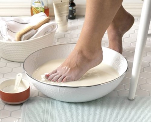Ванночки для ног с морской солью   рецепты