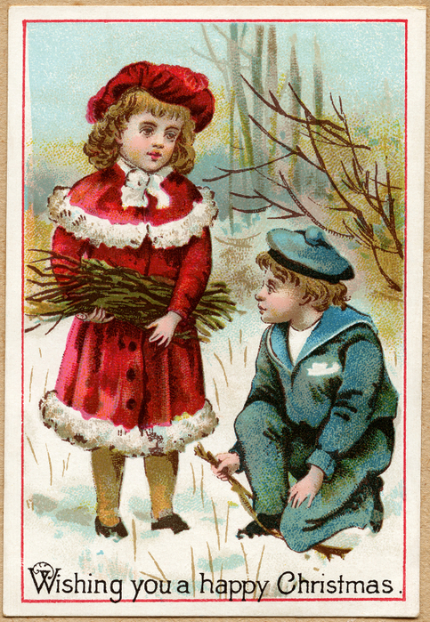 OldDesignShop_VictorianChildrenChristmasCard (483x700, 629Kb)